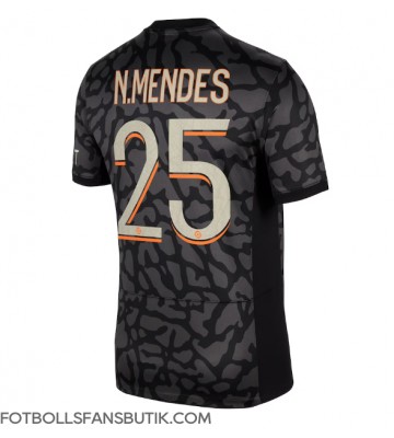 Paris Saint-Germain Nuno Mendes #25 Replika Tredje Tröja 2023-24 Kortärmad